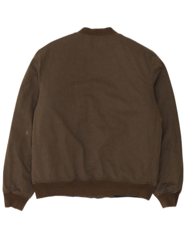 Jack Wills Herren Bomberjacke UK 40 Large Khaki Polyamid