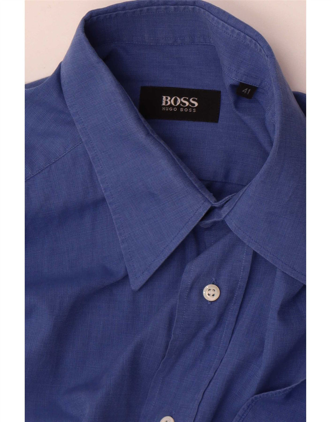 Hugo Boss Herrenhemd Größe 41 Large Blau