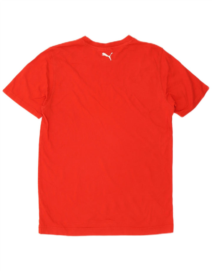 Puma Herren Grafik-T-Shirt-Oberteil Mittelrot