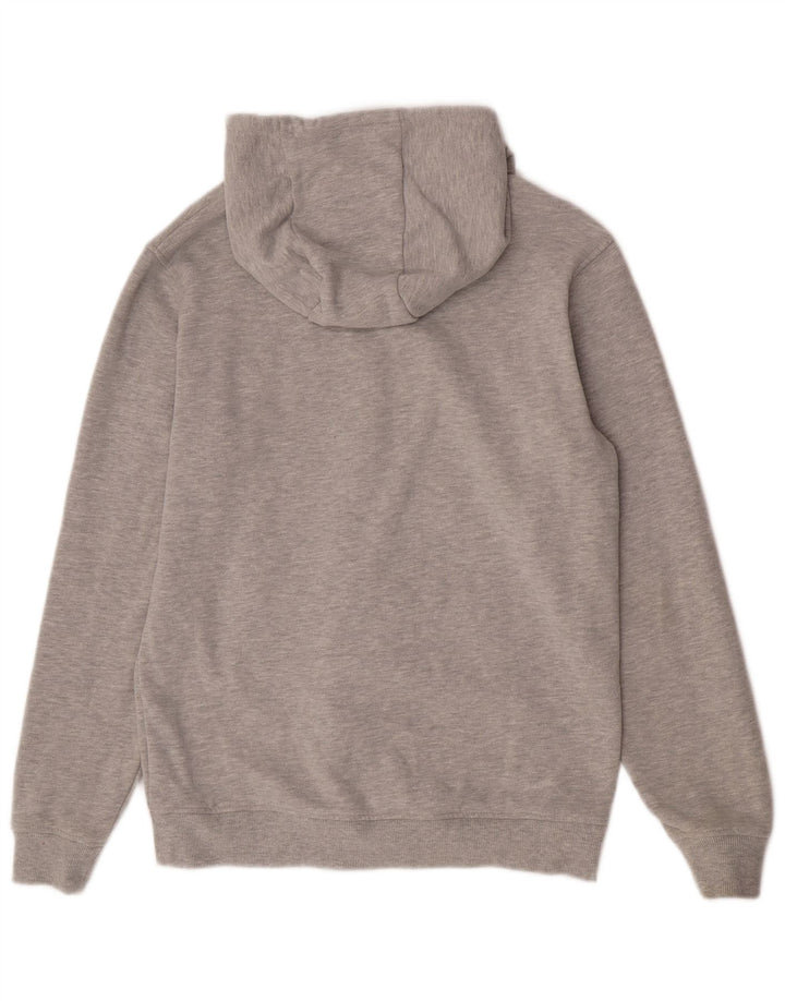 Animal Herren-Kapuzenpullover mit grafischem Reißverschluss, mittelgrau gesprenkelte Baumwolle