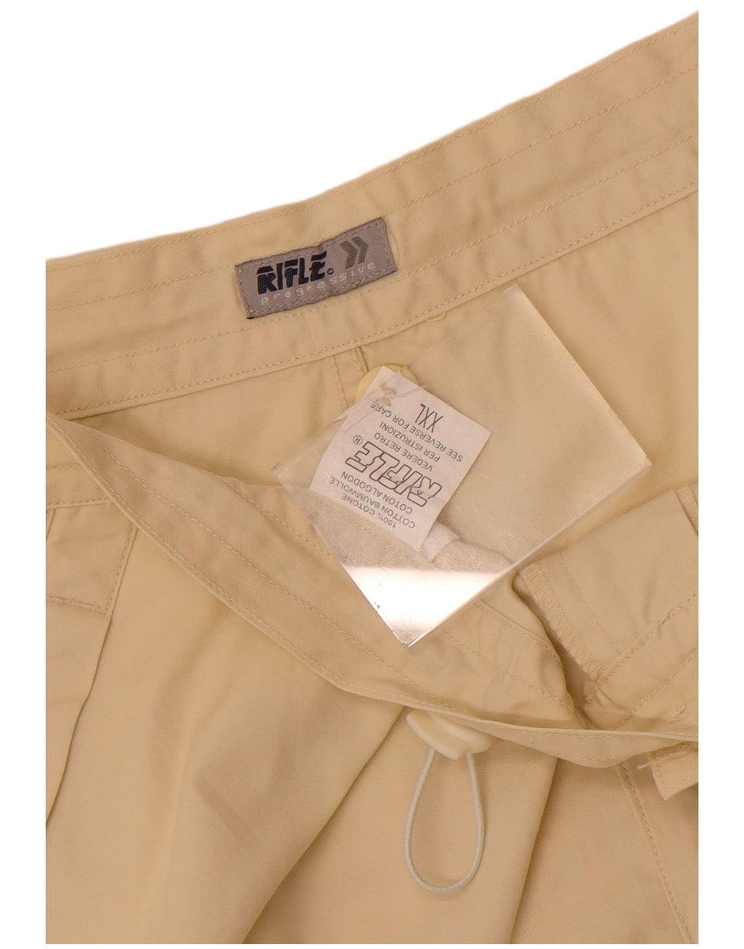 Rifle Herren Bermudashorts 2XL W38 Beige Baumwolle