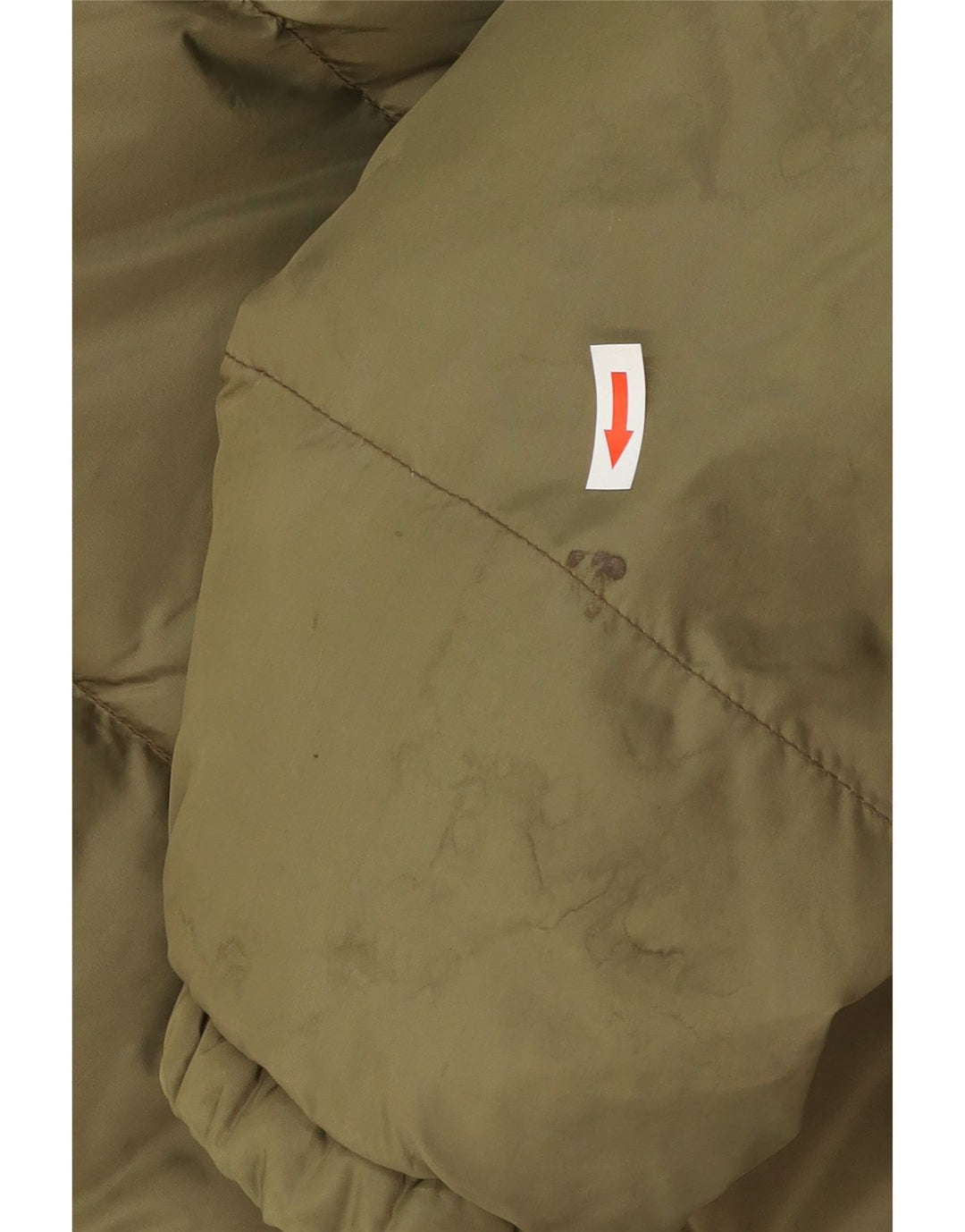 INVICTA Herren Loose Fit Wattierte Jacke UK 38 Medium Khaki Polyamid