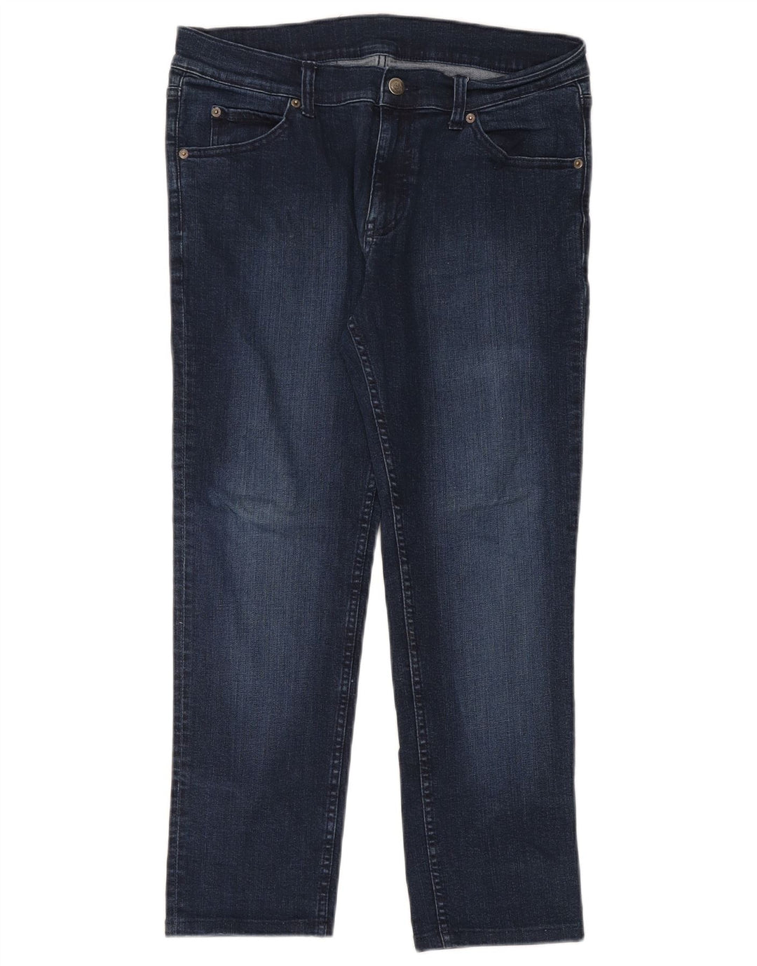 Cheap Monday Damen Straight Jeans W32 L26 Marineblaue Baumwolle