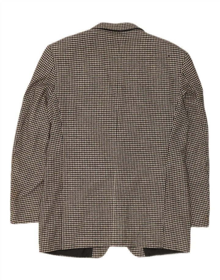 Marks & Spencer Herren-Blazer, lang, Gr. 40, mittelschwarz, Hahnentrittmuster