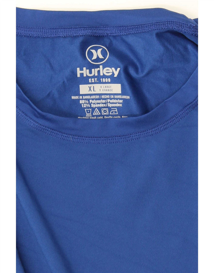 Hurley Herren Graphic Top Langarm XL Blau Polyester