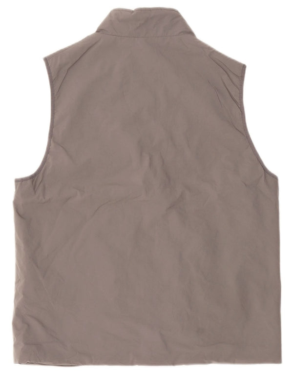 Zara Herrenweste UK 40 Large Grau Polyester
