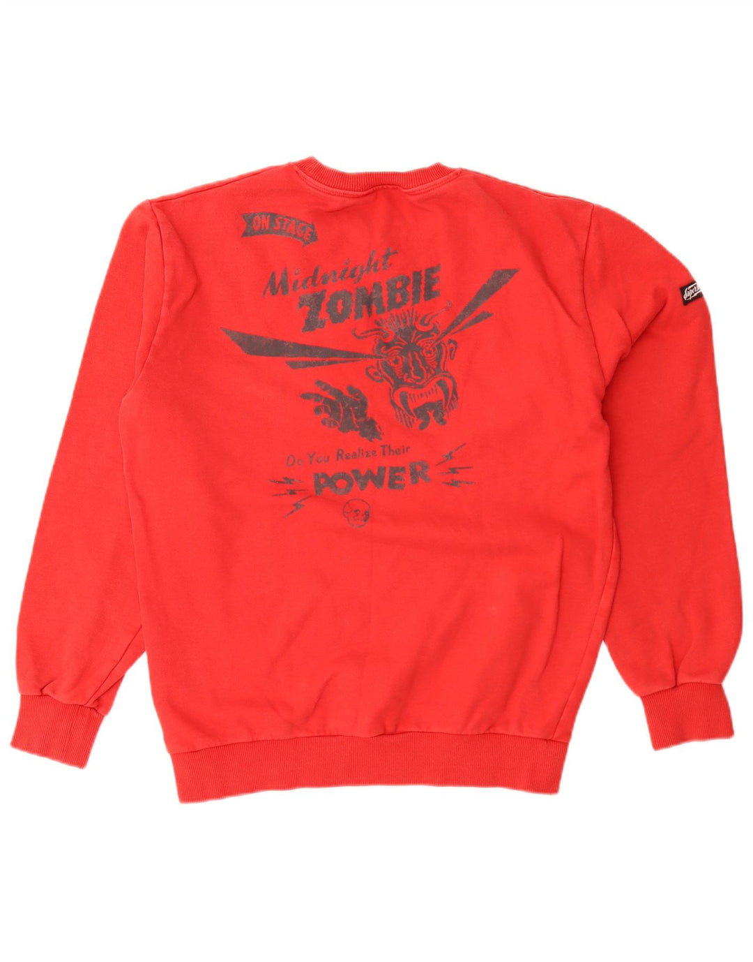 Superdry Herren Grafik-Sweatshirt-Pullover Mittelrot