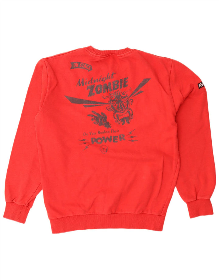 Superdry Herren Grafik-Sweatshirt-Pullover Mittelrot
