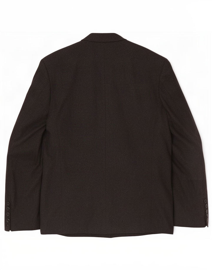 Van Gils Herren Zweireihiger Blazer Jacke UK 40 Große graue Wolle