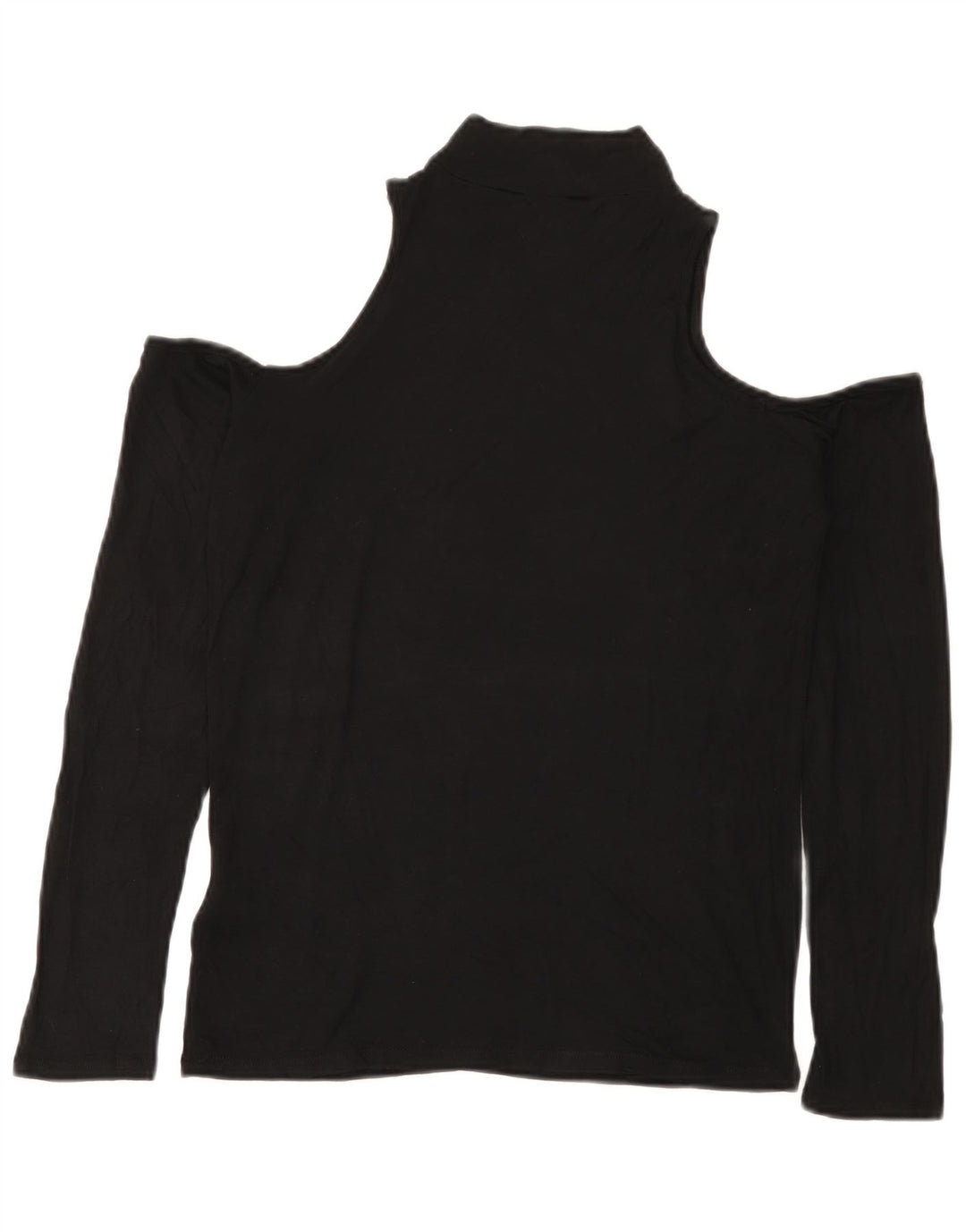 Lipsy Schulterfreies Damen-Blusenoberteil UK 12 Mittelschwarze Viskose