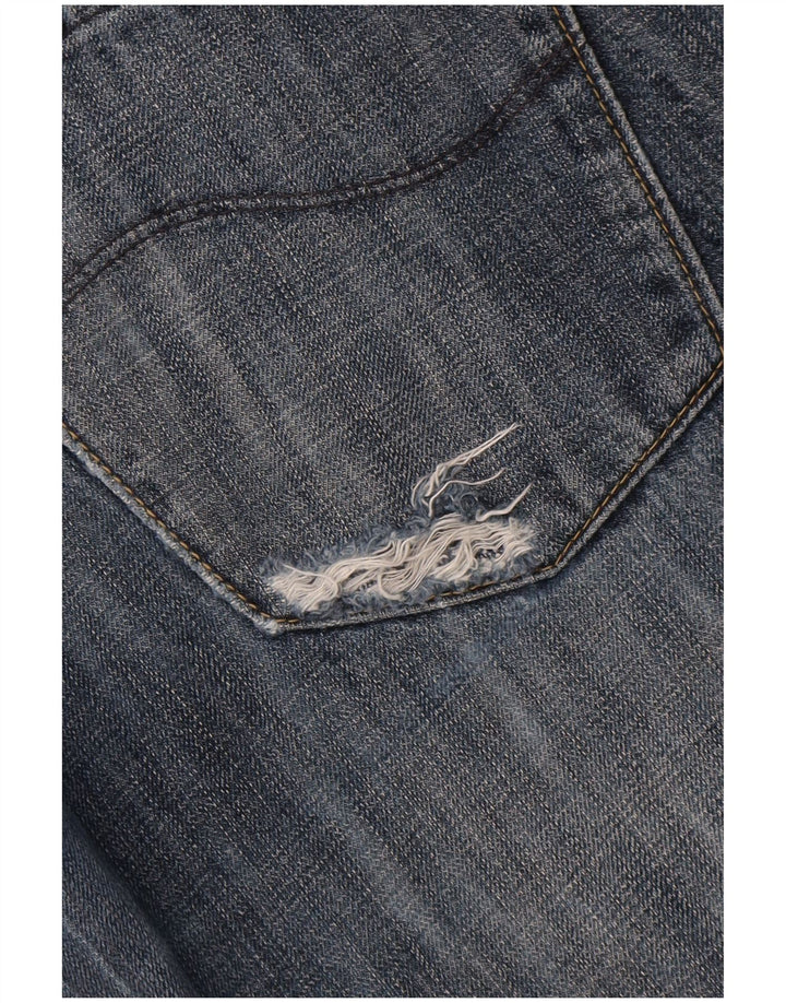 REPLAY Herren Straight Jeans W36 L34 Blaue Baumwolle