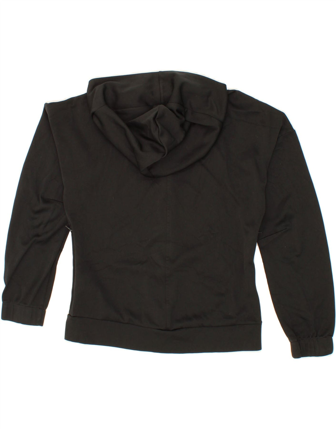 ADIDAS Womens Zip Hoodie Sweater UK 8 /10 Small Black Polyester Vintage Adidas and Second-Hand Adidas from Messina Hembry 