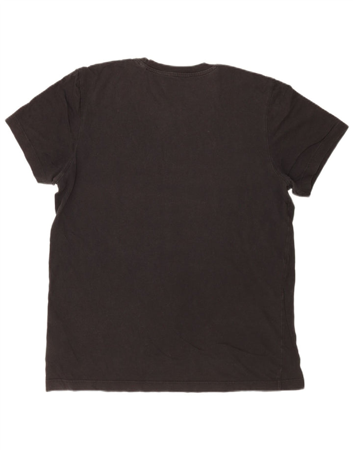 Adidas Herren Grafik T-Shirt Top Large Schwarz Baumwolle