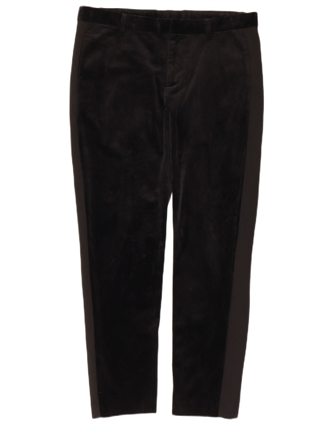 Zara Damen Slim Chino-Hose EU 40 Medium W31 L28 Schwarze Viskose