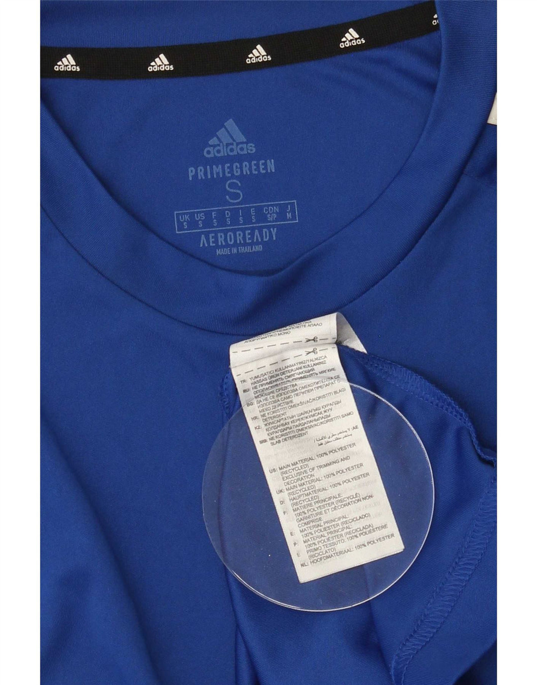 Adidas Herren Aeroready T-Shirt Top Small Blau Polyester