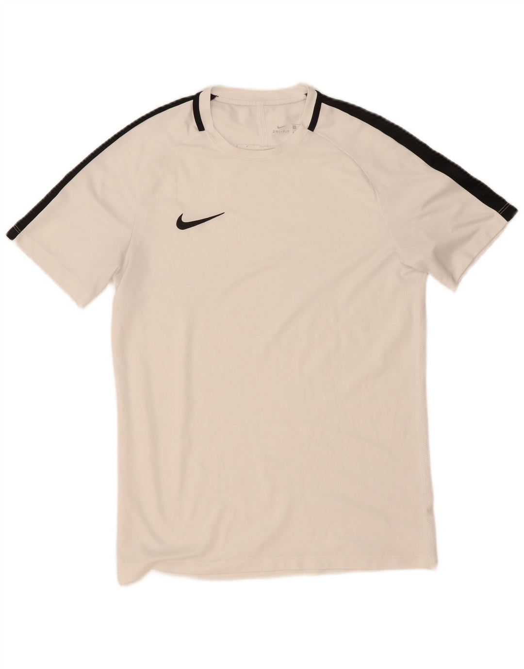 NIKE Mens Dri Fit T-Shirt Top Medium White Colourblock