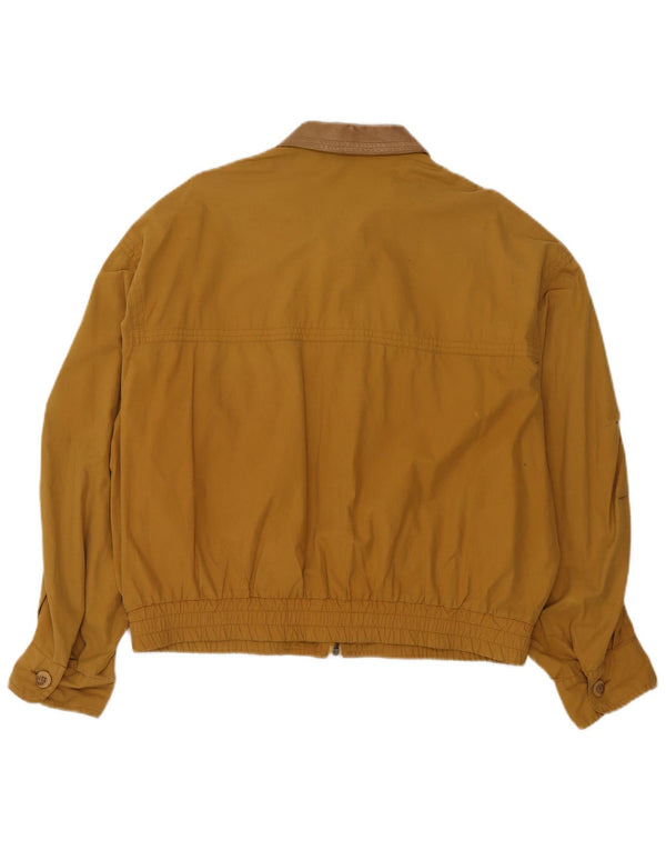 Ciao Mens Bomber Jacket IT 50 Large Yellow Cotton Classic