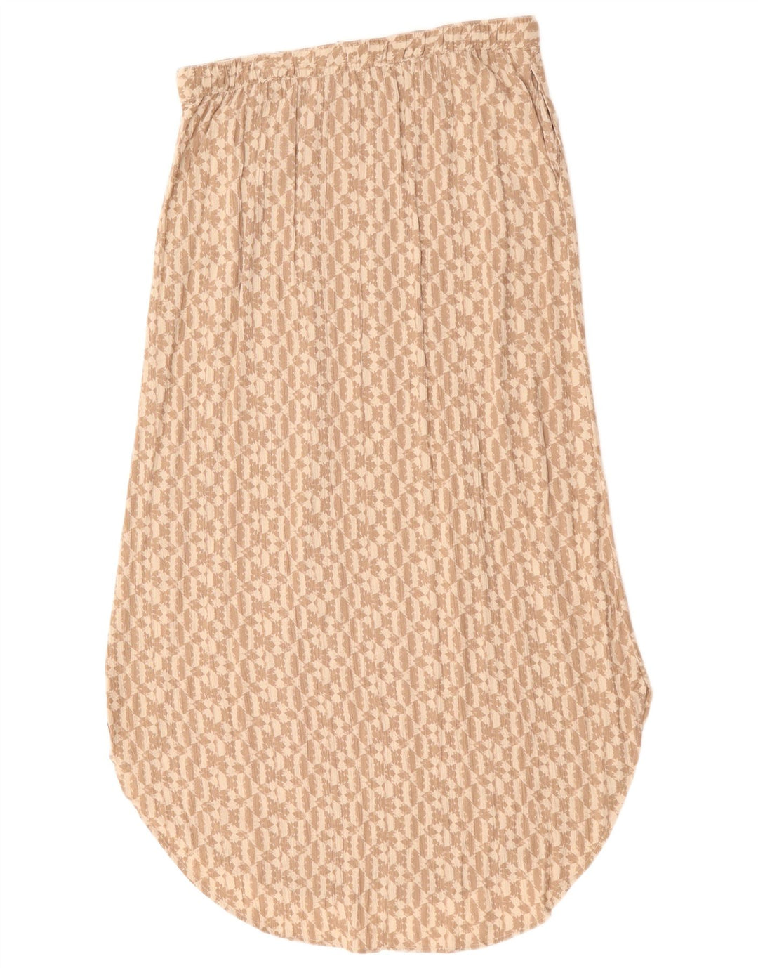 Eddie Bauer Damen Maxirock UK 14 Medium W30 Beige geometrischer Rayon