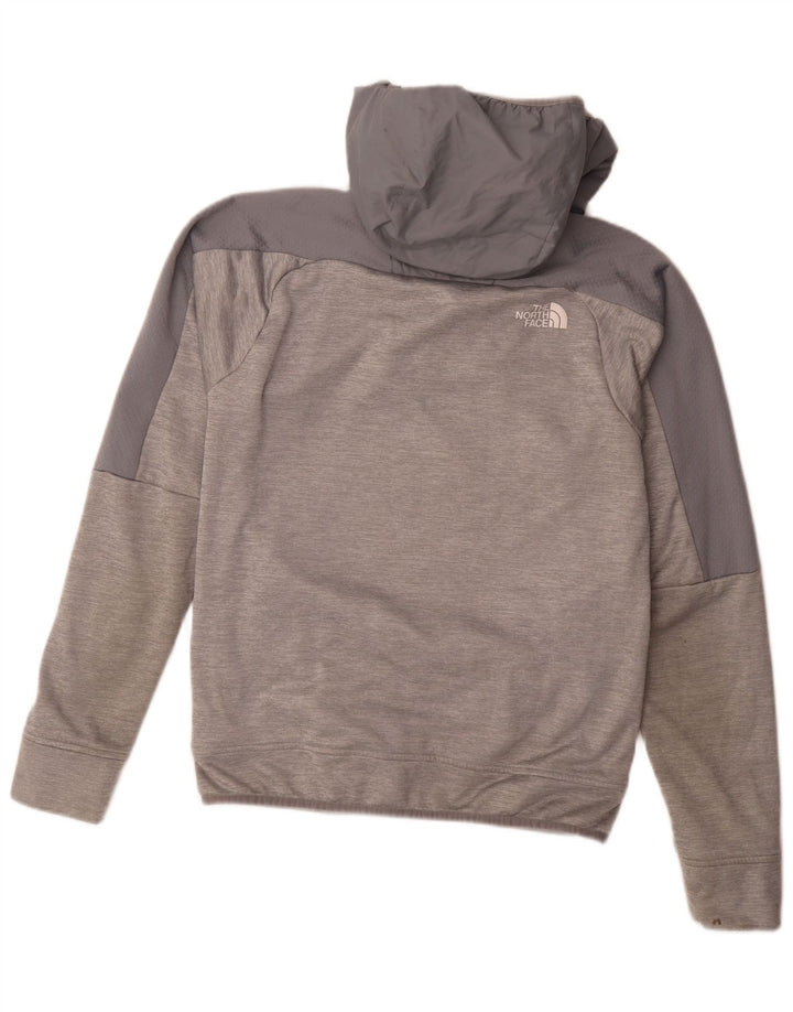 The North Face Herren-Kapuzenpullover mit Reißverschluss am Hals, Größe S, Grau, Farbblock-Polyester