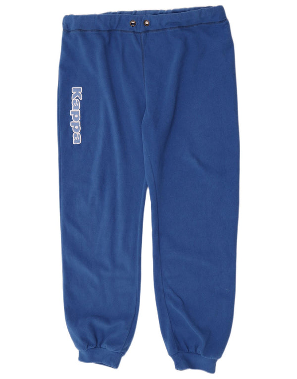 Kappa Mens Graphic Fleece Tracksuit Trousers Joggers UK 18 XL Blue