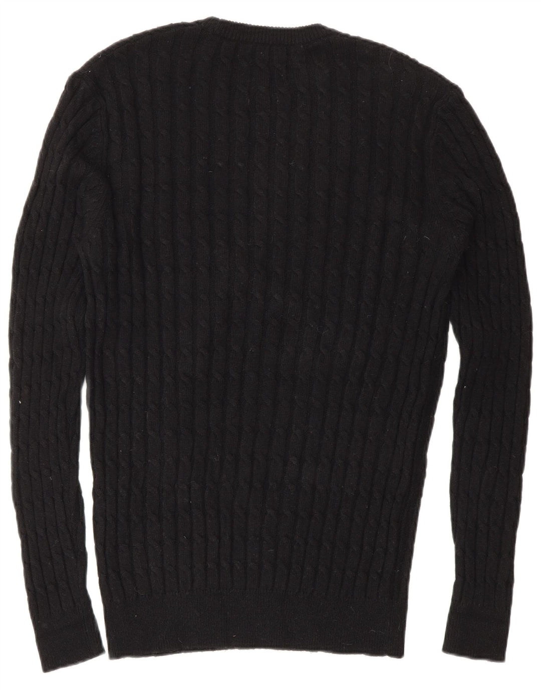 Jack Wills Herren-Pullover mit Rundhalsausschnitt, Größe S, Schwarz