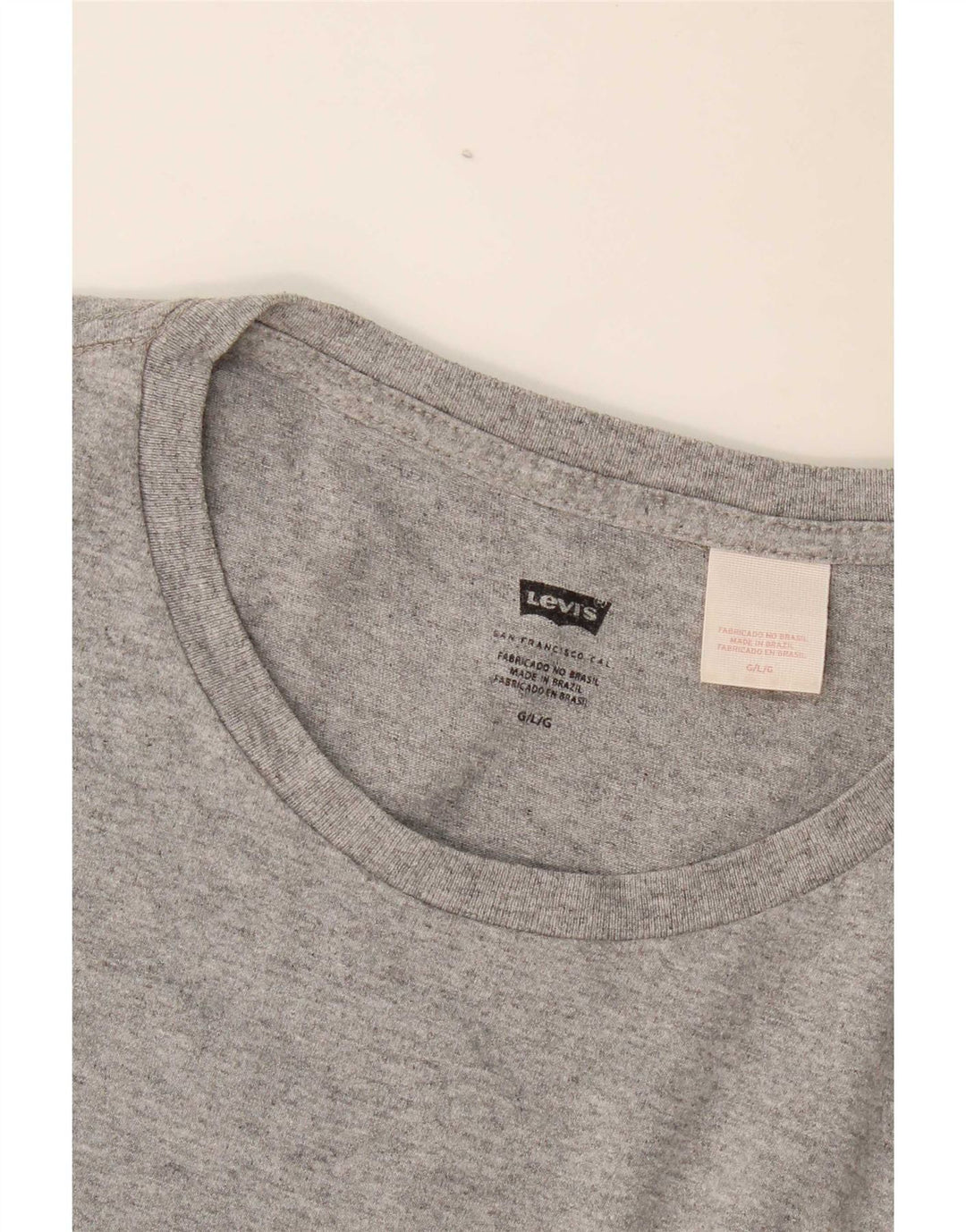 Levi's Herren-T-Shirt-Oberteil, groß, grau gefleckt
