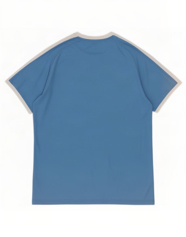 Puma Herren T-Shirt Top Large Blau Colourblock Polyester