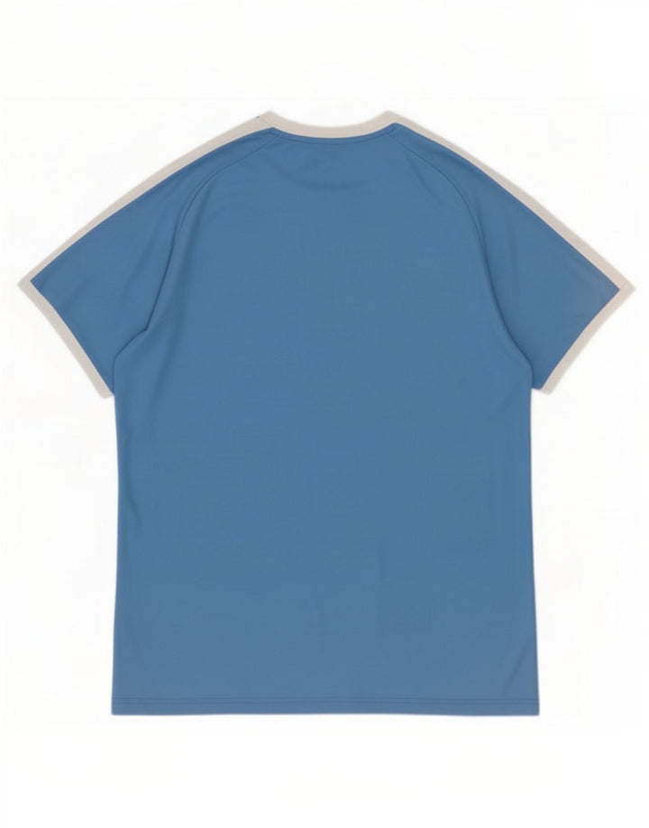 Puma Herren T-Shirt Top Large Blau Colourblock Polyester