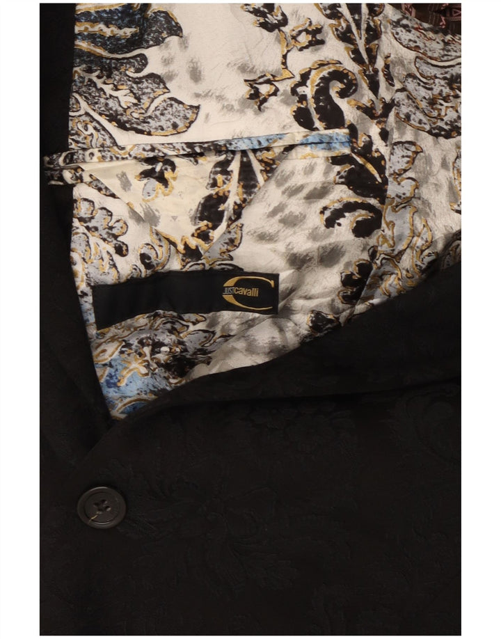 Just Cavalli Herren-Blazer mit 2 Knöpfen, UK 38, mittelschwarz