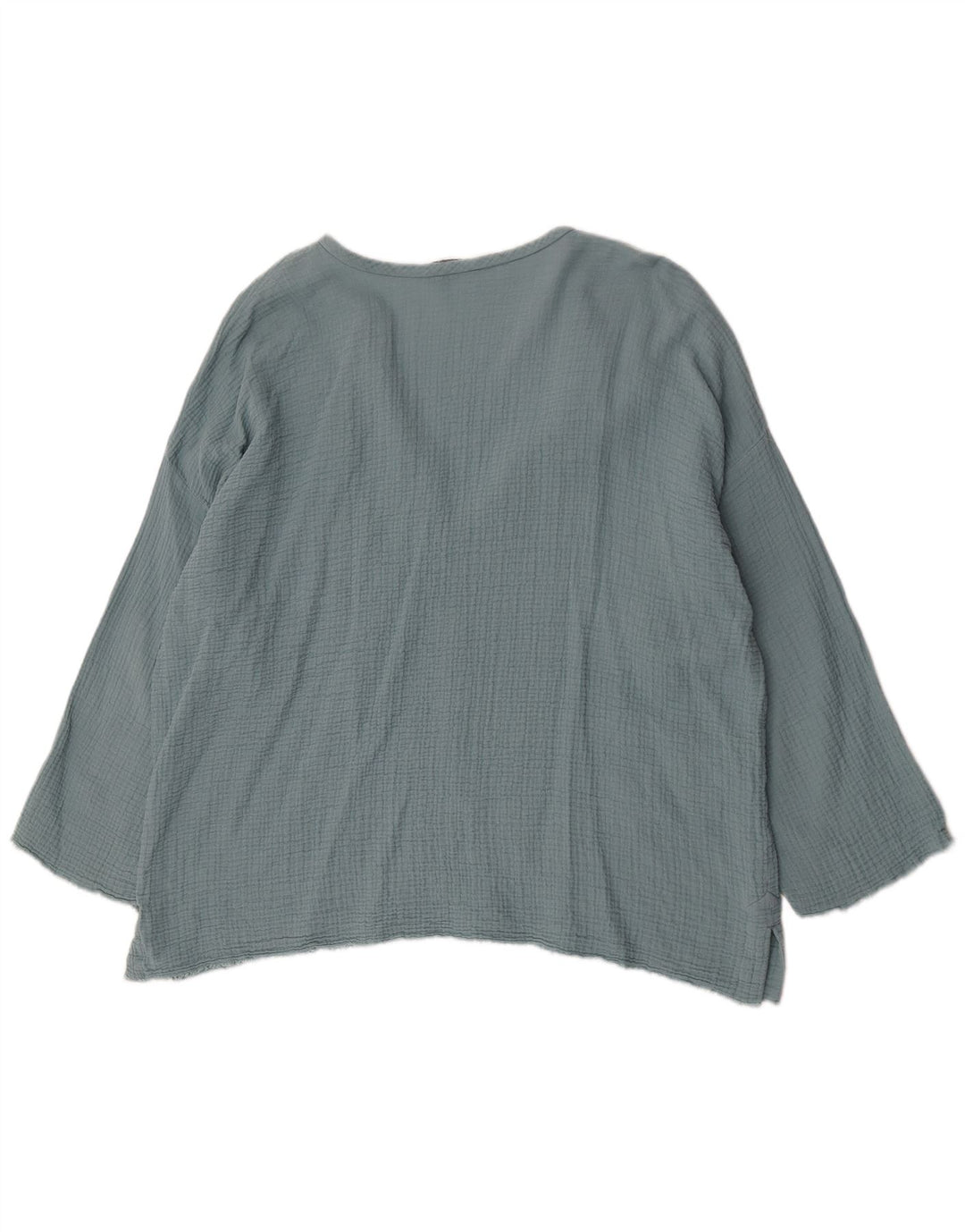 Übergroßes Tunika-Oberteil von Zara für Damen, UK 18, XL, blaue Baumwolle