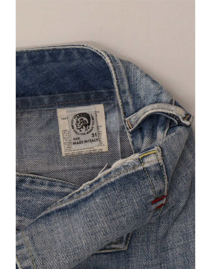 DIESEL Damen Jeansshorts W31 mittelblaue Baumwolle