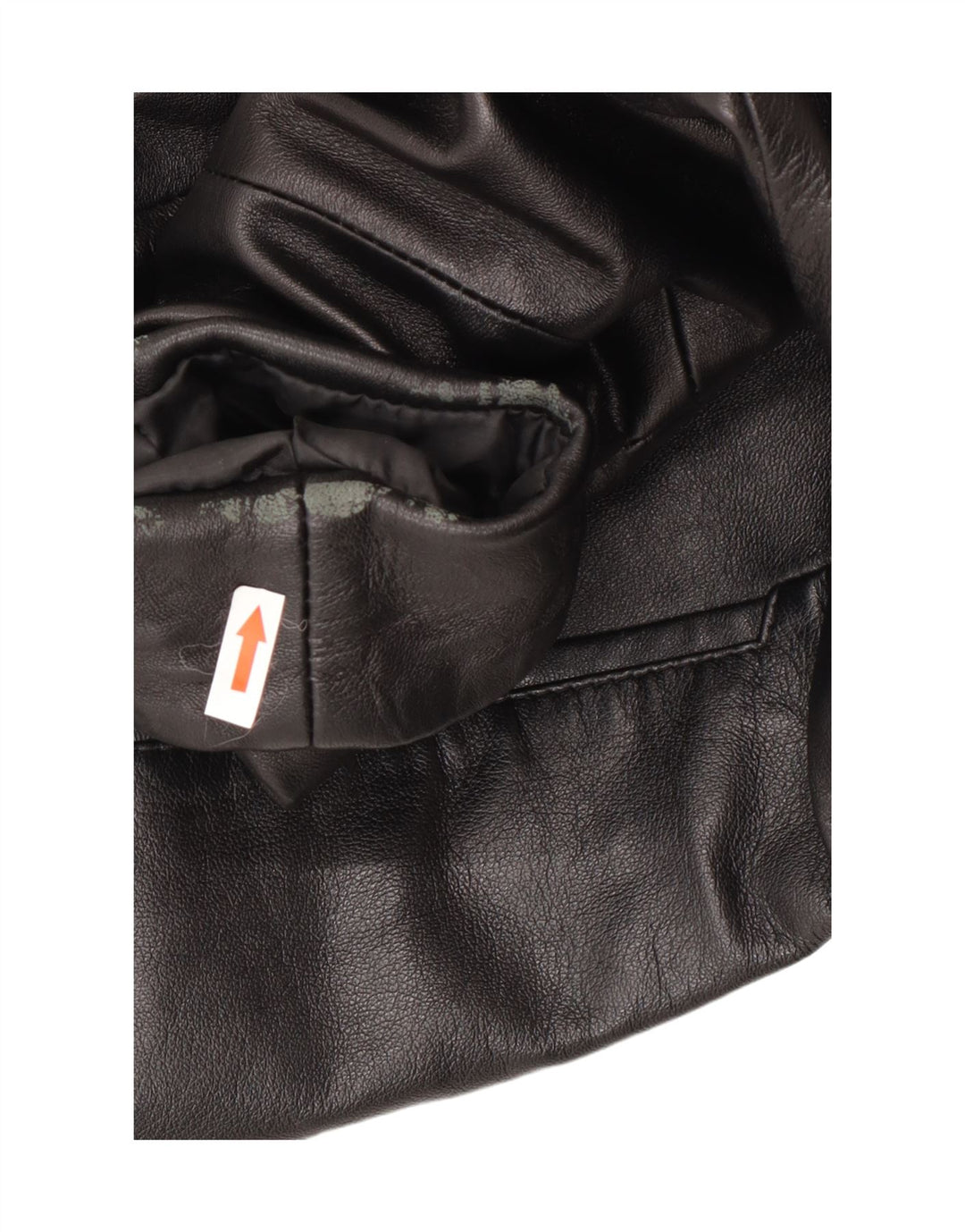 Vintage Damen Leder Blazer Jacke EU 40 Mittelschwarzes Leder