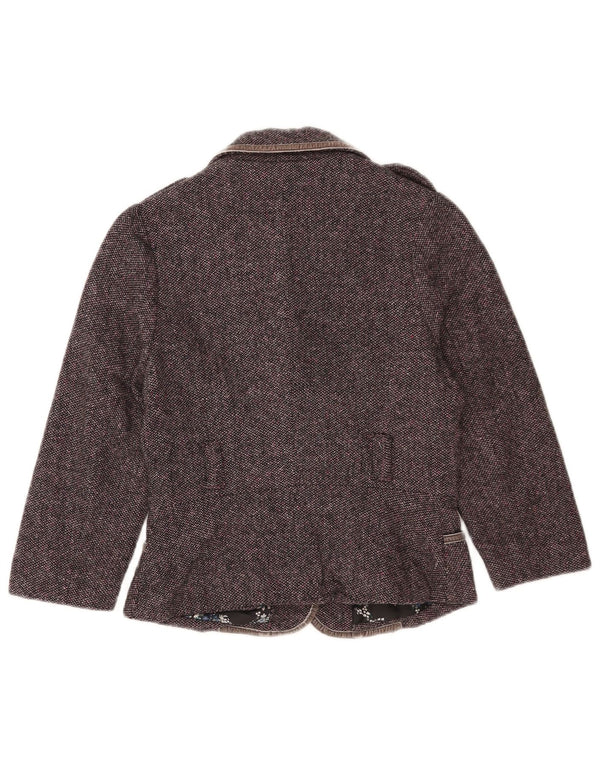 Tommy Hilfiger Damen-Militär-Blazer mit 3/4-Ärmeln, Gr. 10, Lila