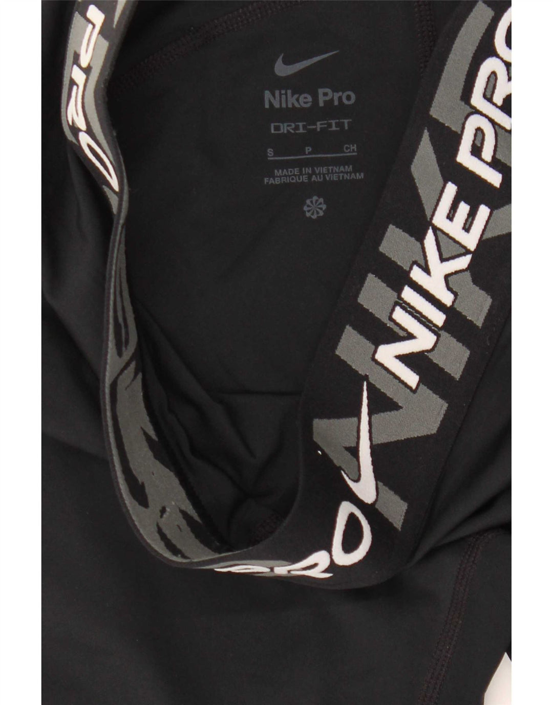 Nike Damen Dri Fit Graphic Leggings UK 10 Small Schwarz Polyester