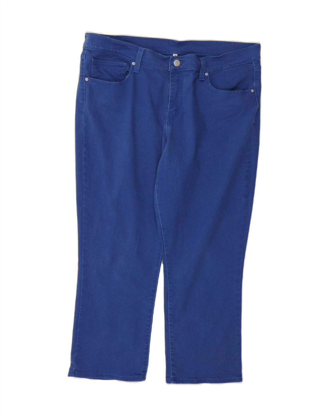 LEVI'S Womens Cropped Jeans W32 L25 Blue Cotton Vintage Levi's and Second-Hand Levi's from Messina Hembry 