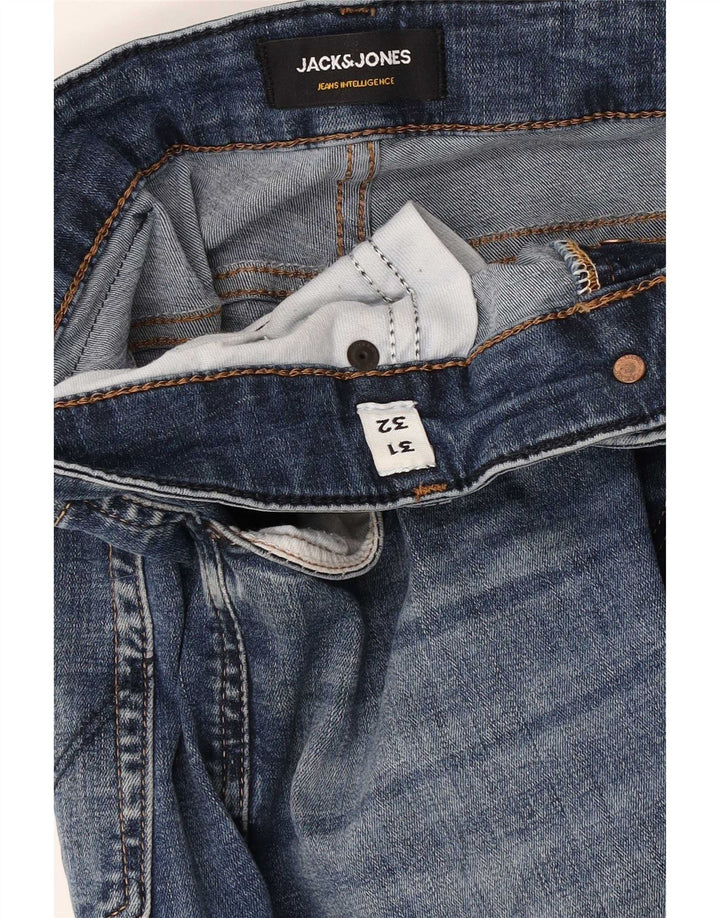Jack & Jones Herren Jeansshorts W31 mittelblaue Baumwolle