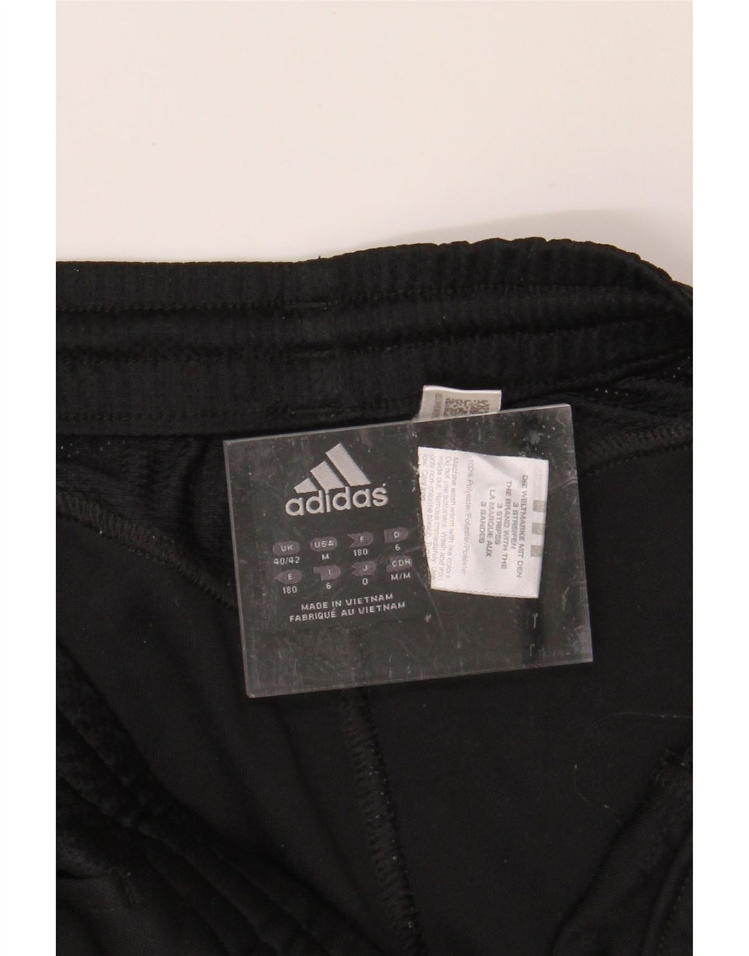 ADIDAS Mens Tracksuit Trousers Size 40/42 Medium  Black Polyester Vintage Adidas and Second-Hand Adidas from Messina Hembry 