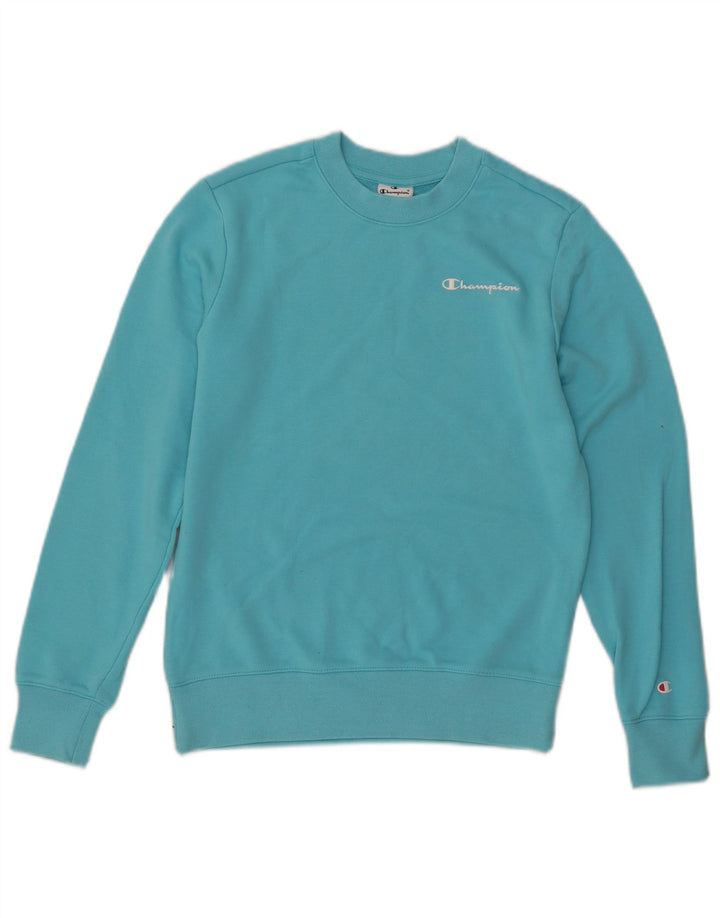 CHAMPION Damen-Sweatshirt in Übergröße, Größe UK 6, XS, Blau, Baumwolle
