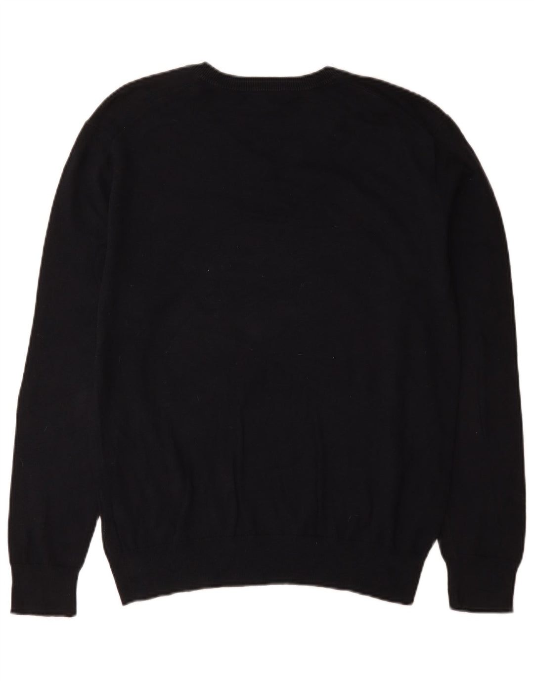 Gap Herren-Pullover mit V-Ausschnitt aus mittelblauer Baumwolle