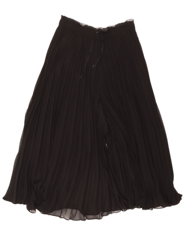 Zara Damen Culottes Hose XS W24 L14 Schwarz Polyester