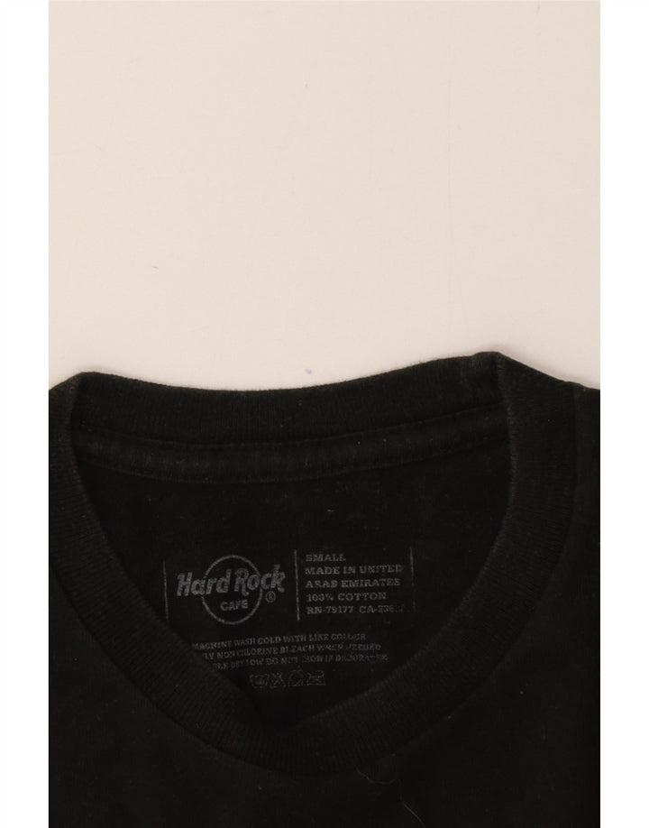Hard Rock Cafe Herren Munich Graphic T-Shirt Top Small Schwarz Baumwolle