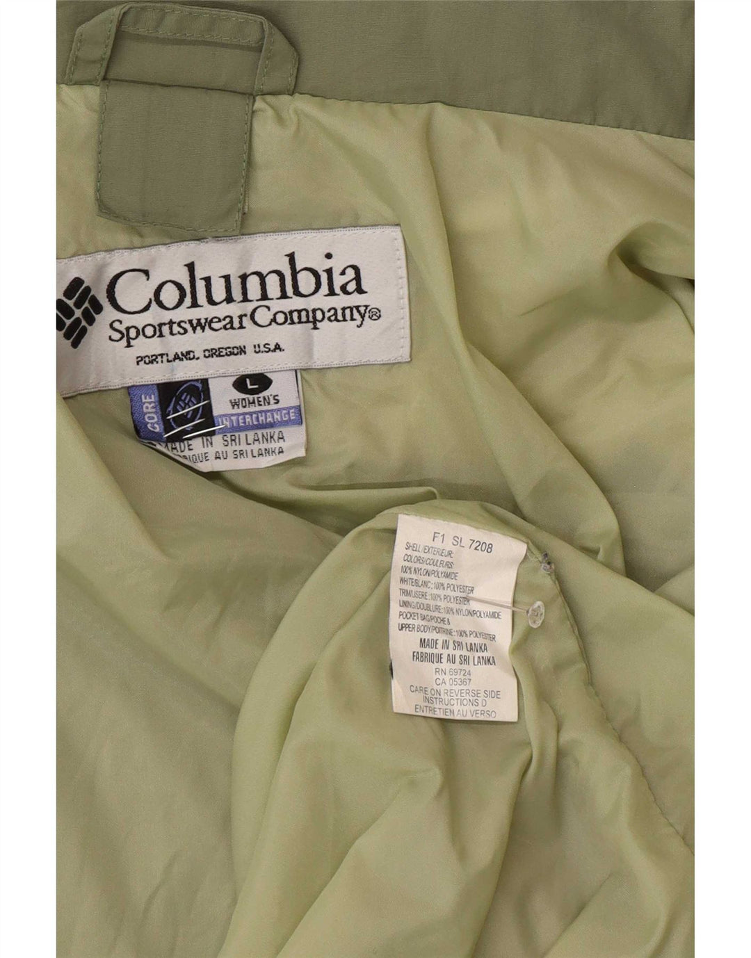 Columbia Damen Interchange Loose Fit Regenjacke UK 16 Large Grün