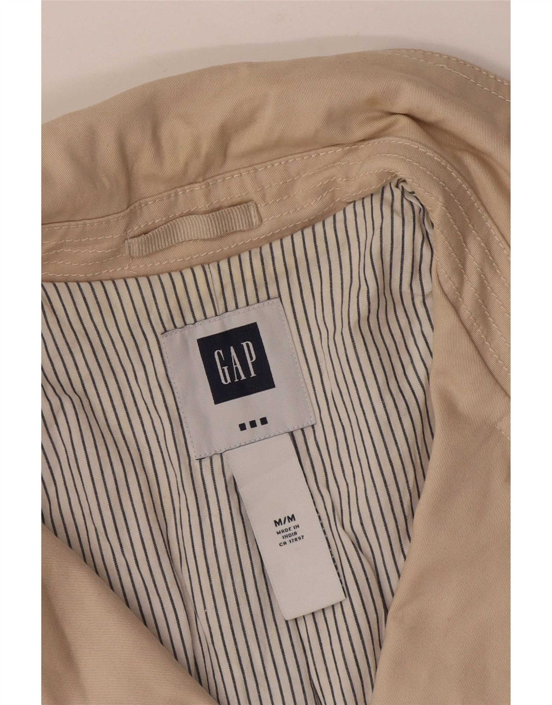 Gap Damen Pea Coat UK 12 Mittelbeige Baumwolle
