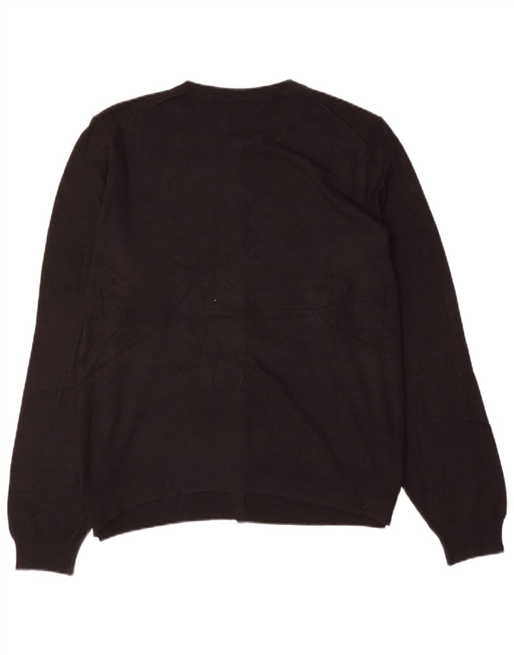 MARKS & SPENCER Damen Strickjacke UK 20 2XL Schwarze Viskose