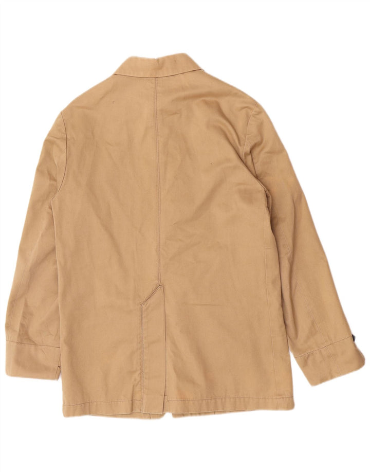 Barba Herrenmantel IT 46 Small Beige Baumwolle