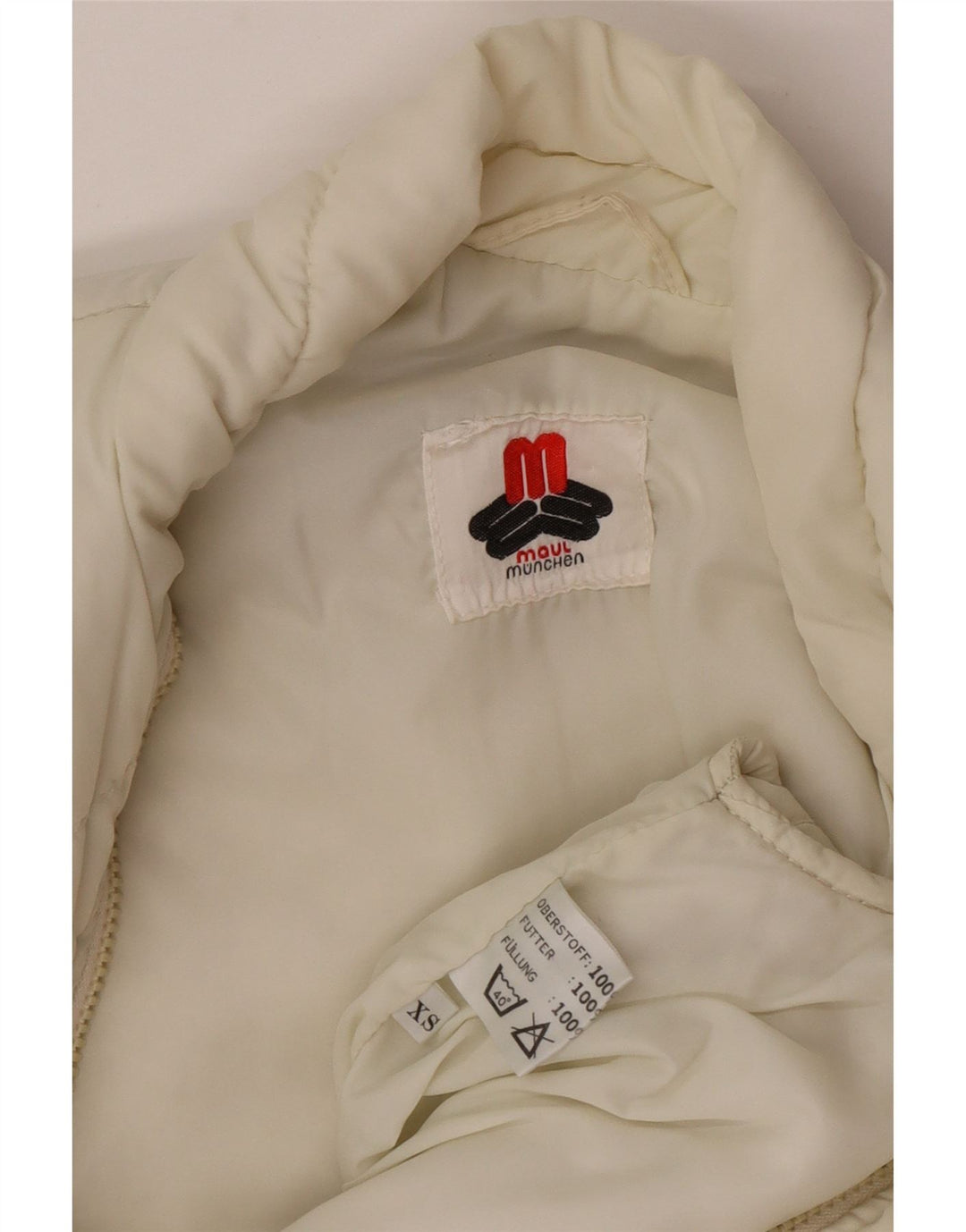 Maul Damen Übergroße Steppweste UK 6 XS Off White Polyamid