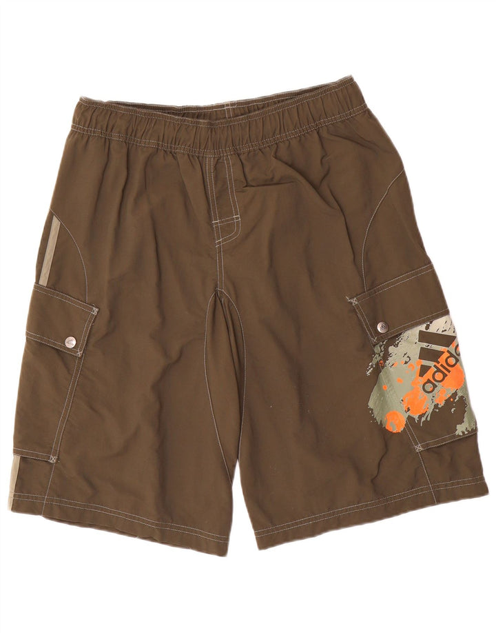 ADIDAS Herren Graphic Cargo Shorts Medium W32 Braunes Nylon