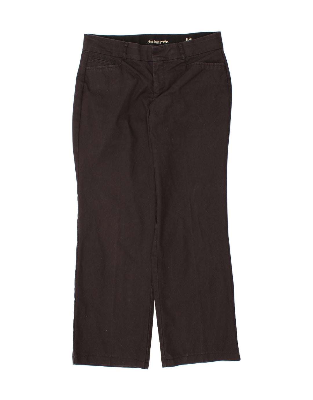 DOCKERS Womens Khakis Bootcut Casual Trousers US 10 Large W33 L29 Black Vintage Dockers and Second-Hand Dockers from Messina Hembry 