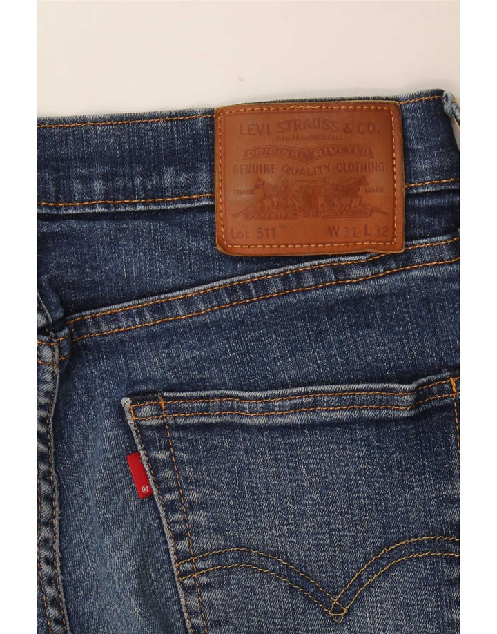 Levi's Herren 511 Slim Jeans W31 L32 Blaue Baumwolle