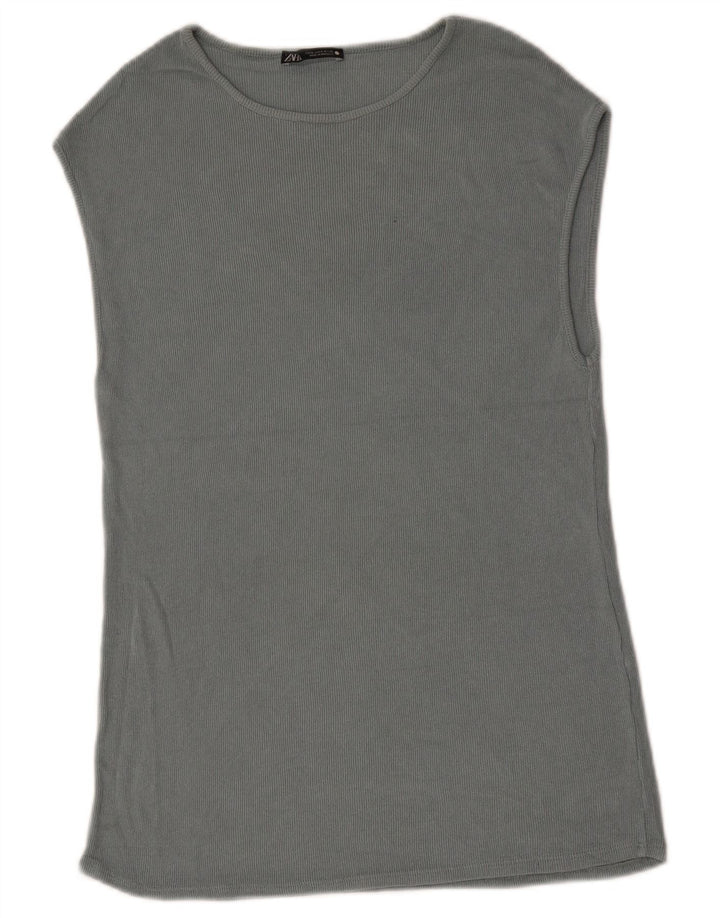 Zara Herren Weste Top Small Grau